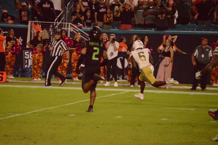 Christian Leary scores the winning touchdown